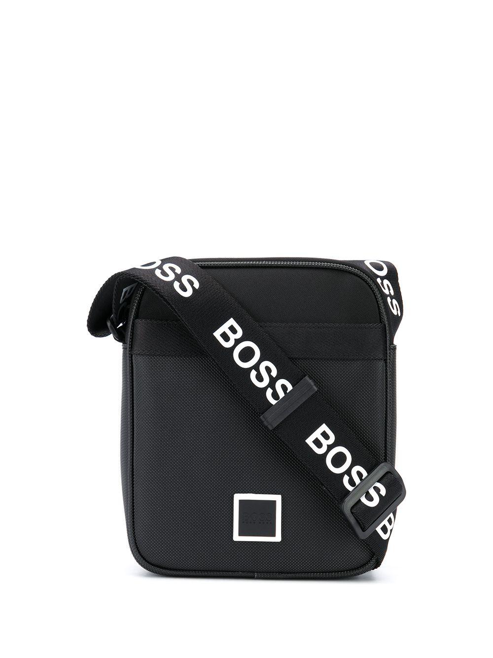 BOSS by HUGO BOSS Logo Strap Shoulder Bag in Black for Men | Lyst Canada