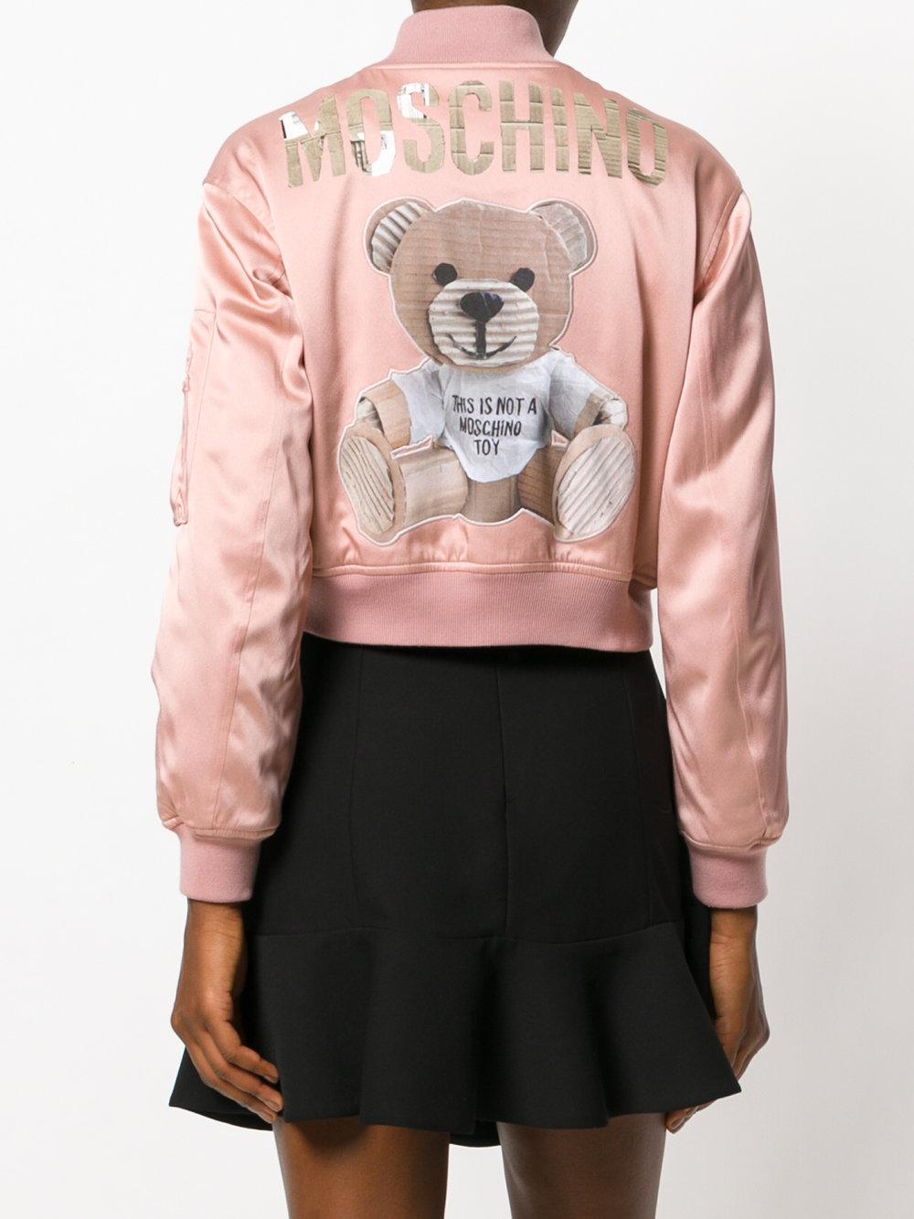 pink teddy bomber