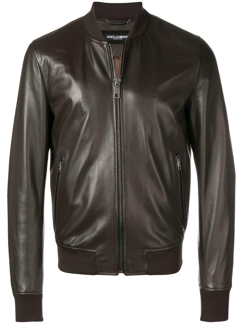 Lyst - Dolce & Gabbana Bomber-style Jacket in Brown for Men