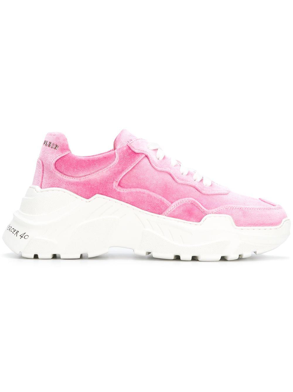 philipp plein pink sneakers