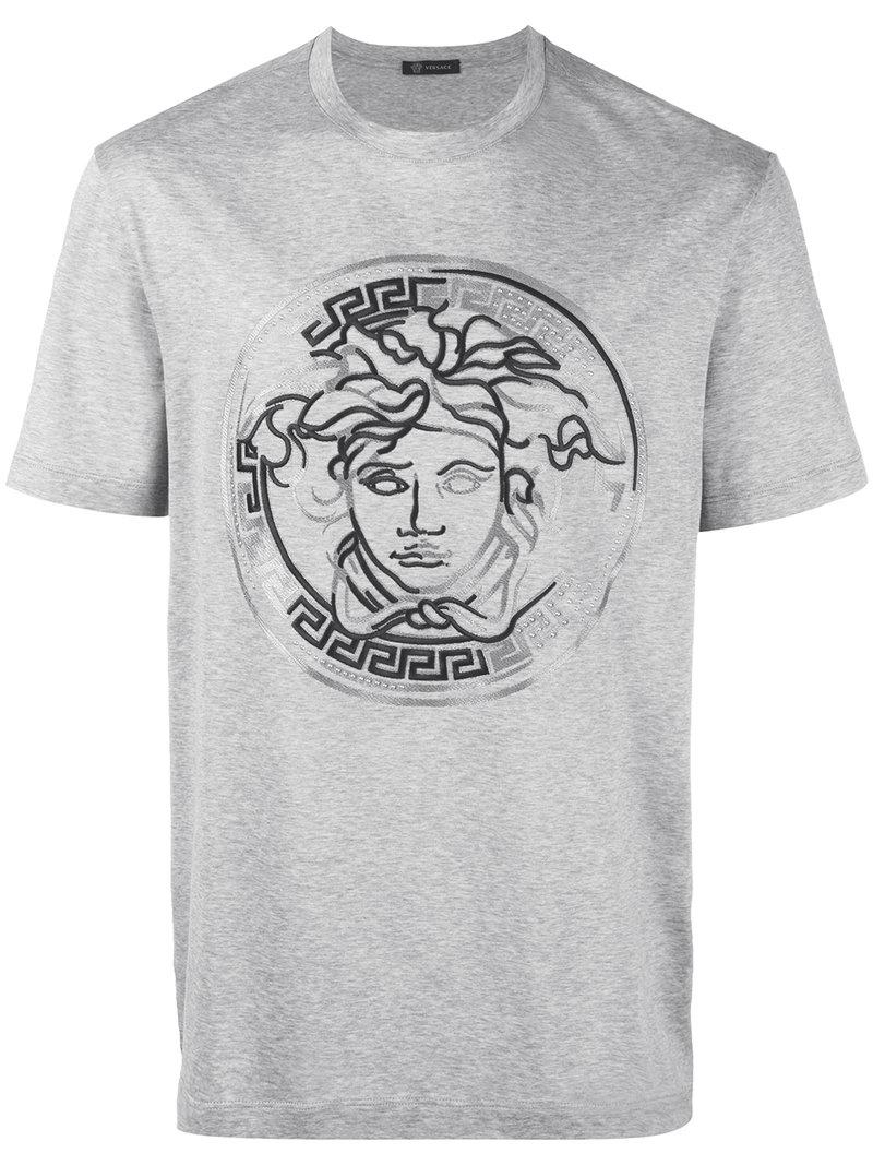 versace shirt grey