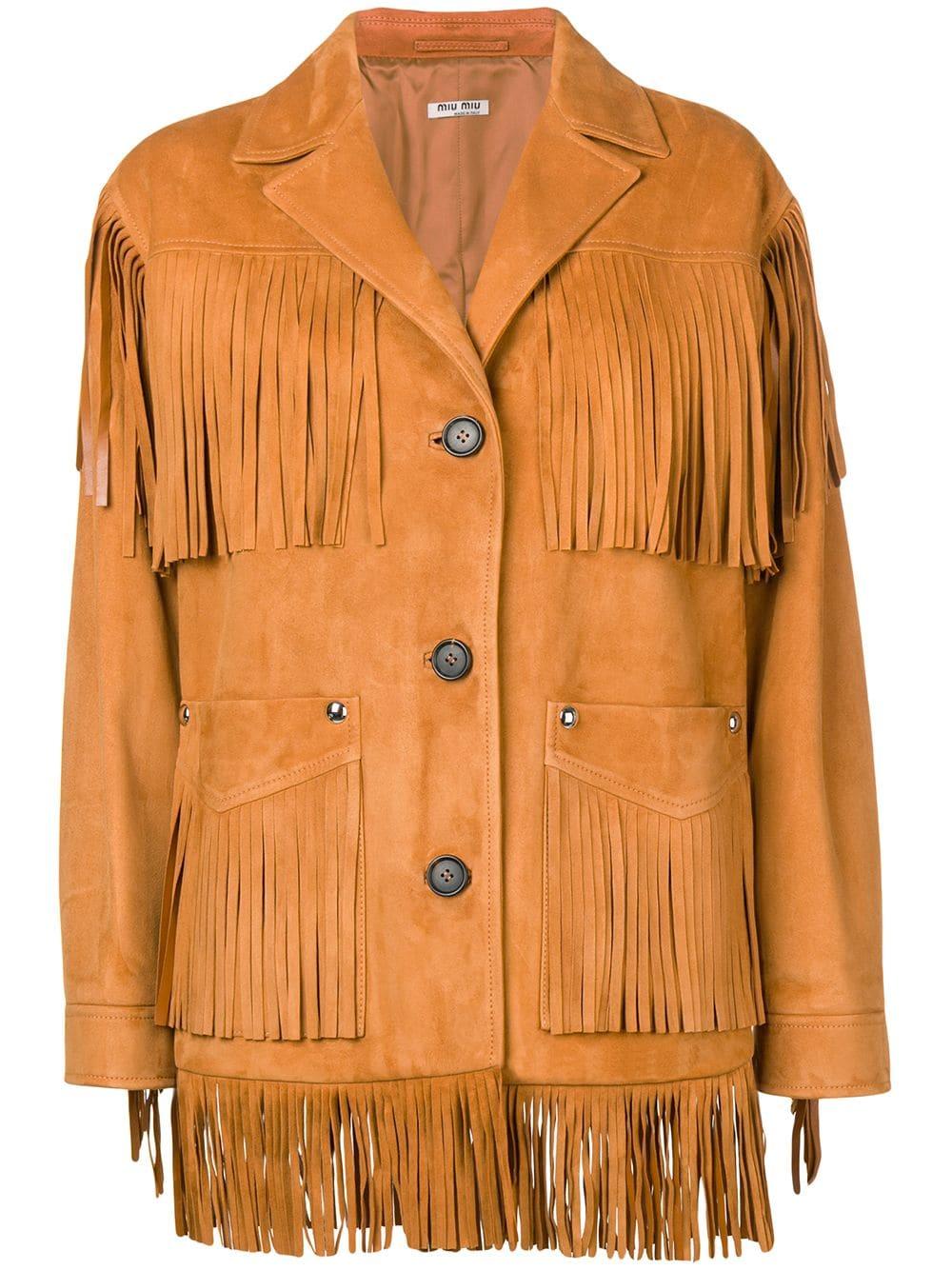 miu miu fringe jacket