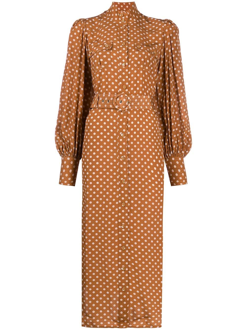 zimmermann brown dress