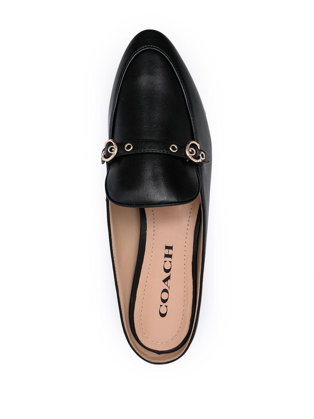 coach mules black