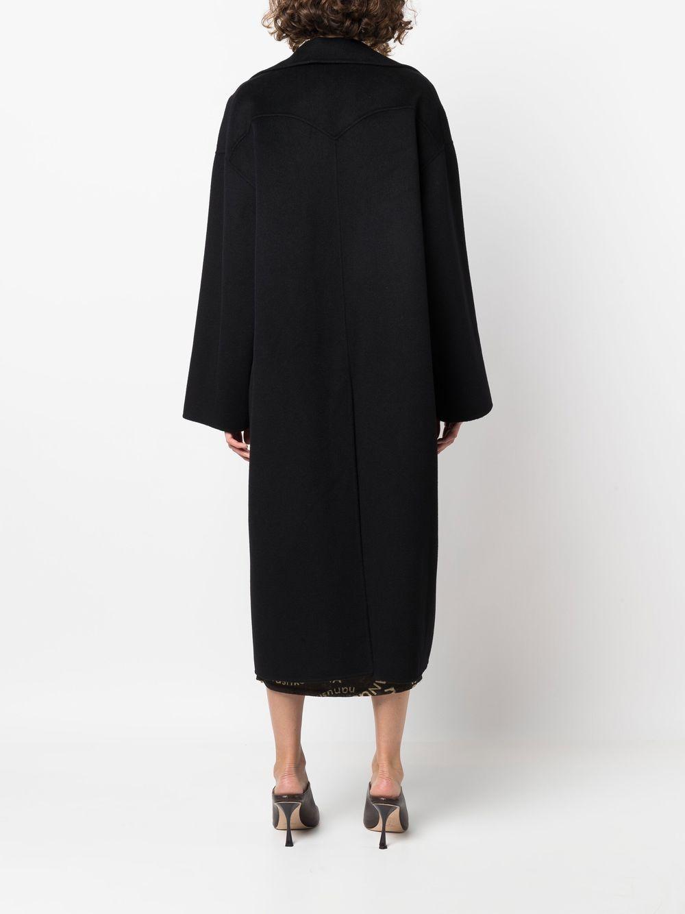 Nanushka Single-breasted Wool Coat in Black Save 26% Womens Coats Nanushka Coats 