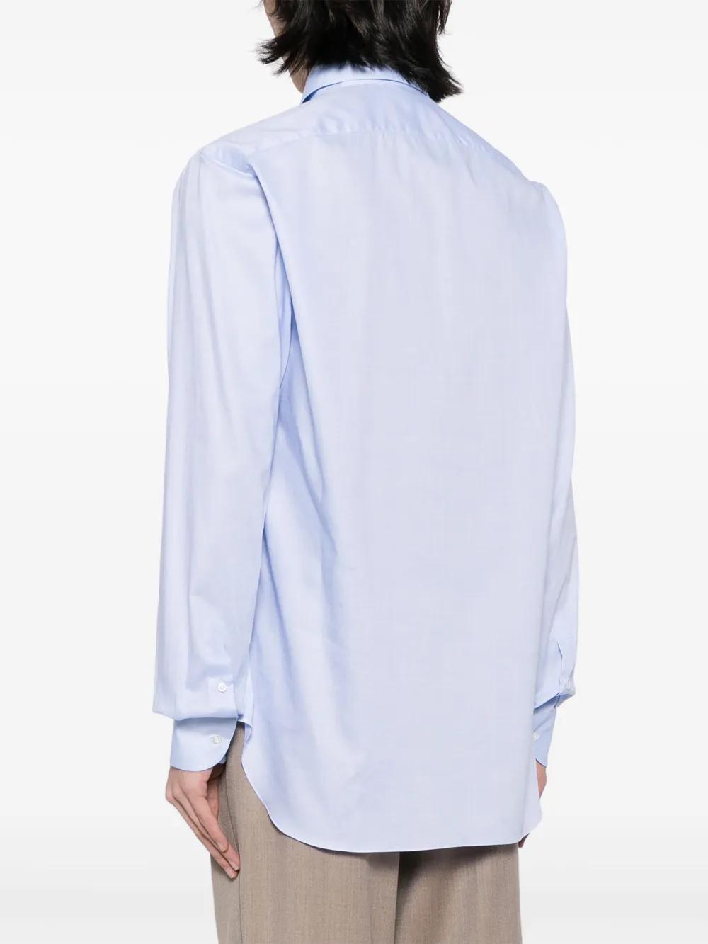 Chemise Luciano Barbera En Coton Et Cachemire - Taille M - Ivoire - Neuf Avec étiquettes