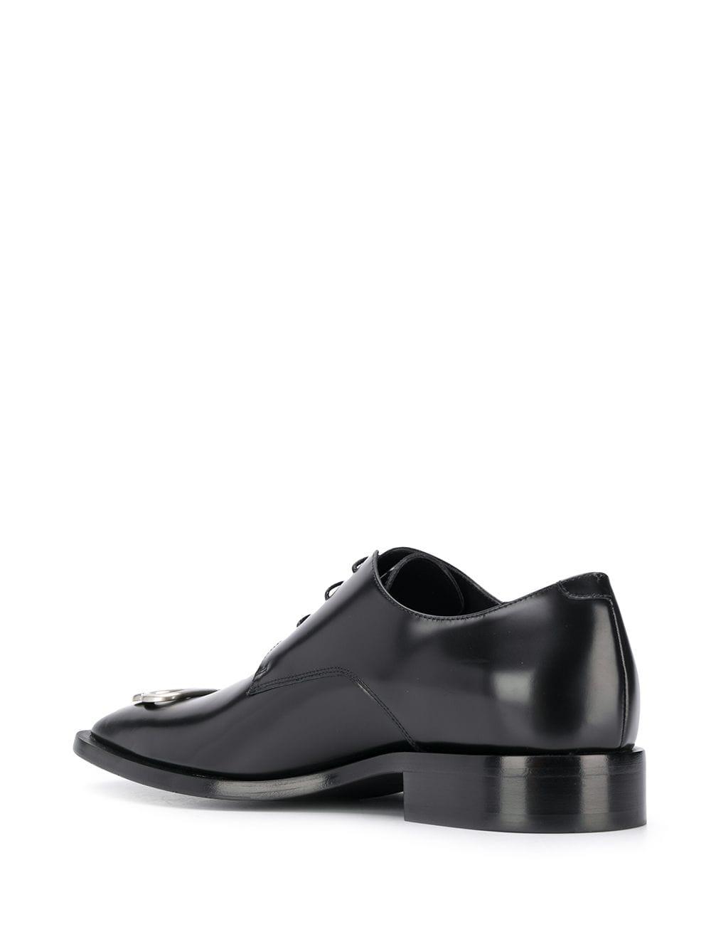 Balenciaga Square Toe Derby Shoes in Black for Men | Lyst