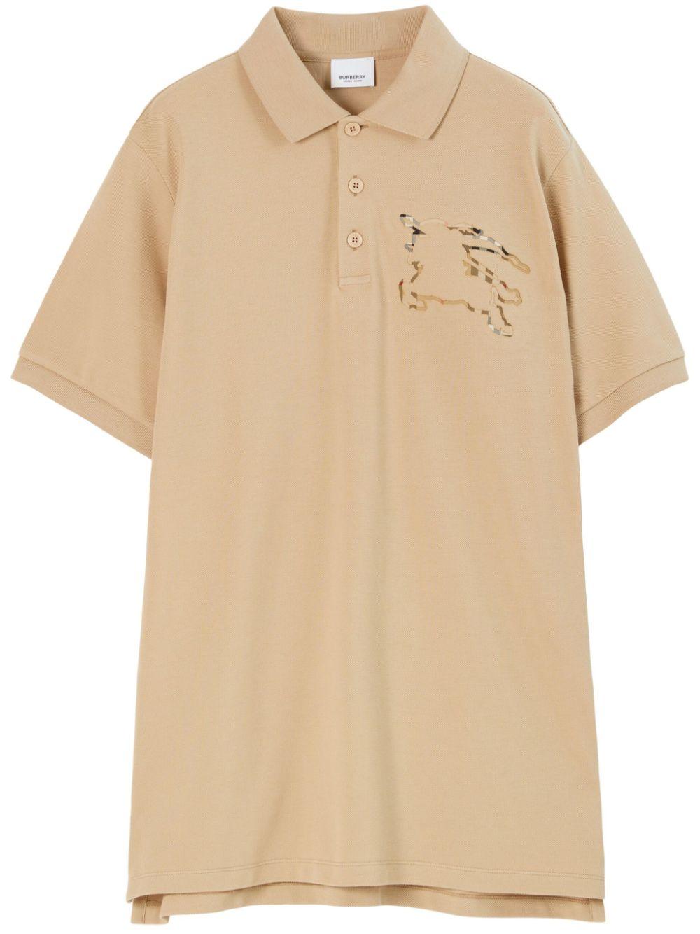 Burberry Winslow Polo Shirt In Organic Piqué With Ekd in Natural for Men |  Lyst