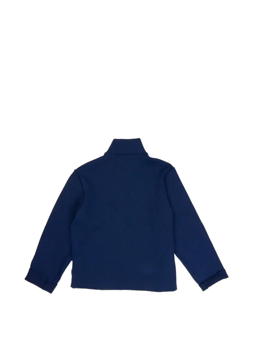 Camiel Fortgens Zip-Up Cardigan in Blue | Lyst