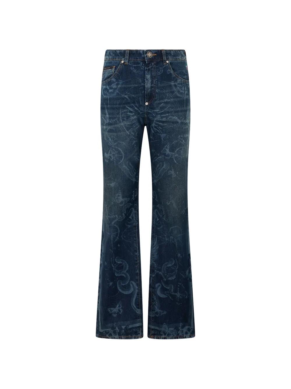 Jeans Philipp Plein Denim Milan Cut Rock PP - Edition Limitée Taille W32, Blanc, Neuf