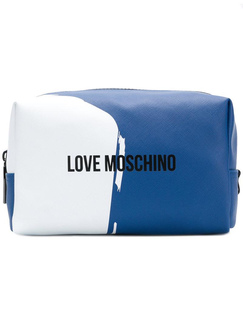 Love Moschino Square Shape Wash Bag in 