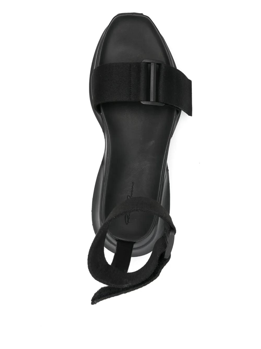 【Rick Owens】スパルタンレザーサンダル Rick Owens Turbo Cyclops Spartan サンダル | ブラック
