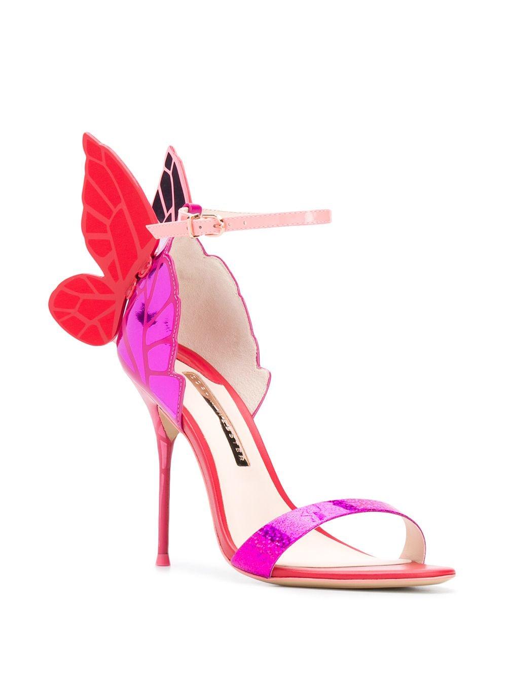 Sophia Webster Leather Chiara 95mm Sandals in Pink - Lyst