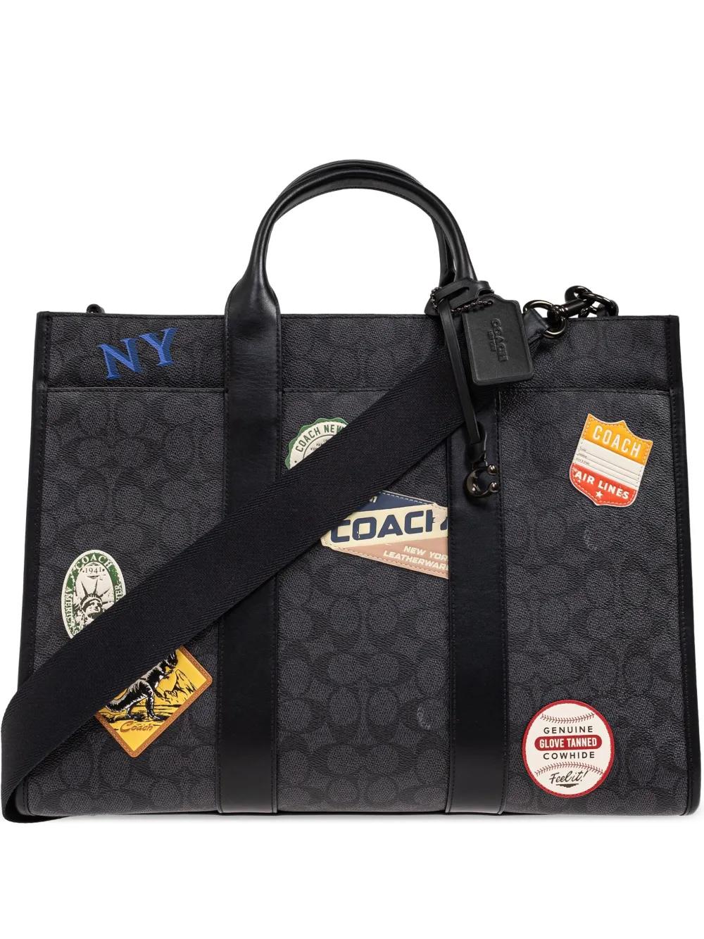 COACH Patch-Detail Tote Bag in Black for Men Lyst Australia