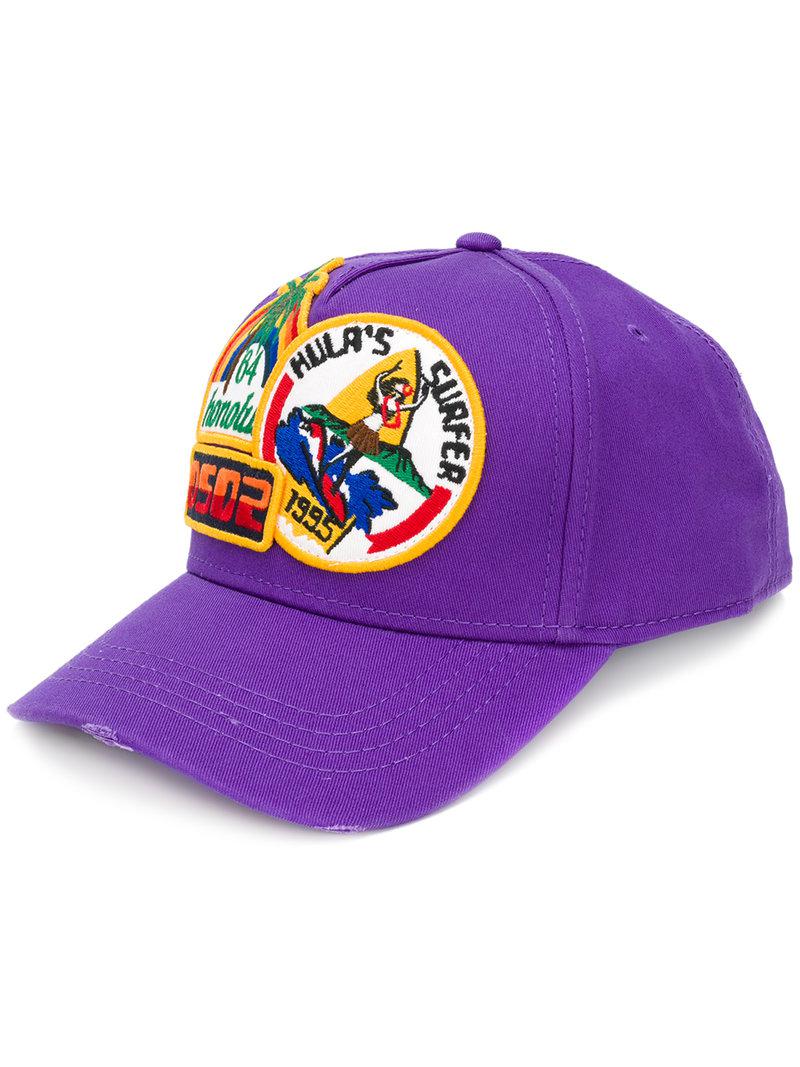dsquared cap purple