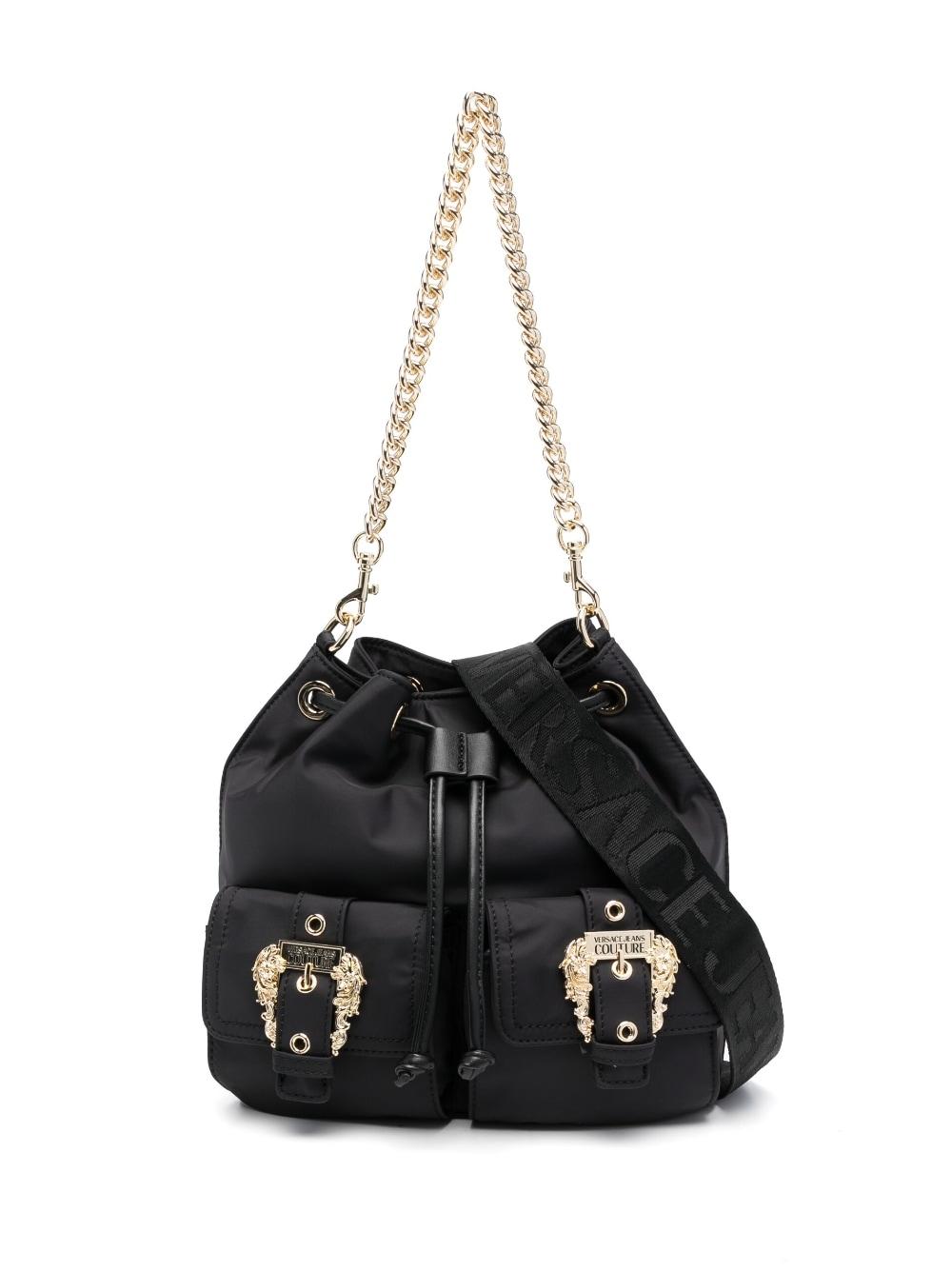 Logo-buckles Crossbody Bag Versace Jeans Couture en coloris Noir | Lyst