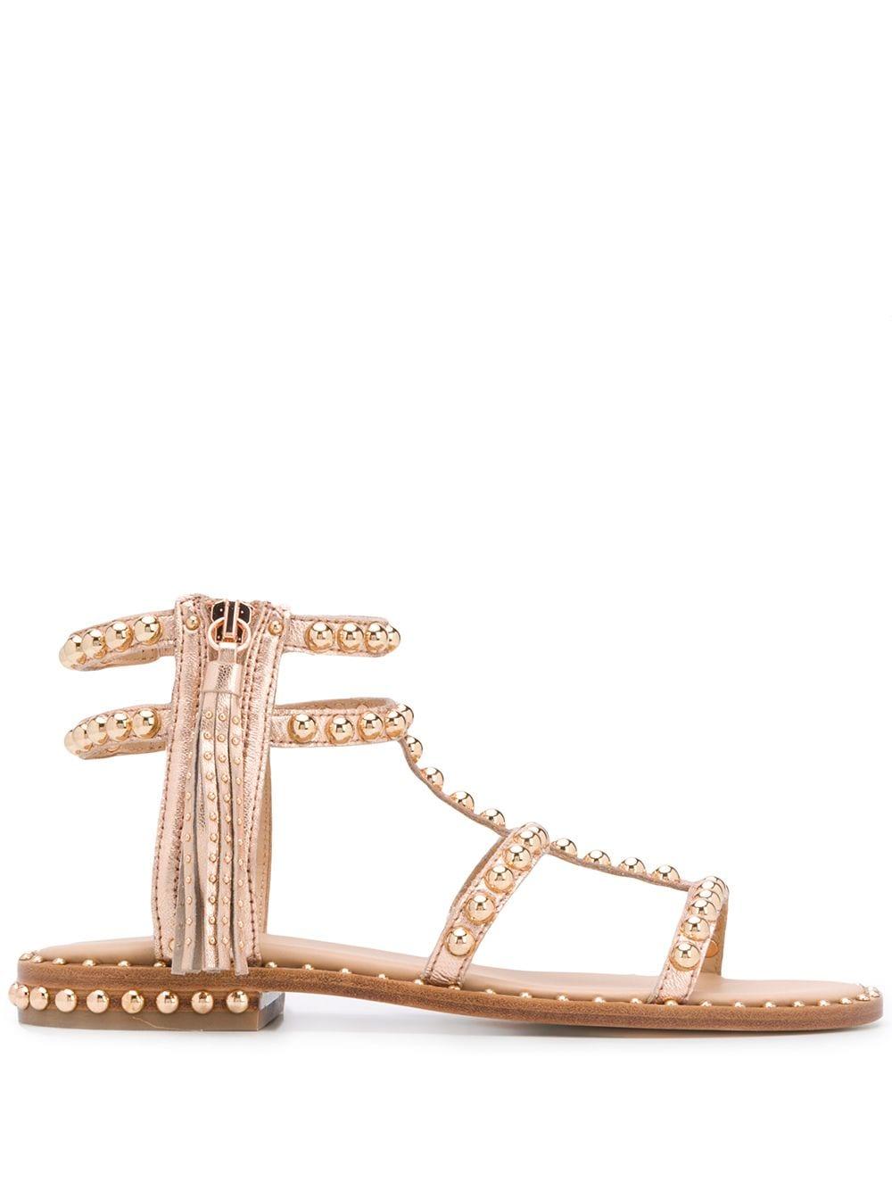 Ash Studded Gladiator Sandals in Gold (Metallic) - Lyst