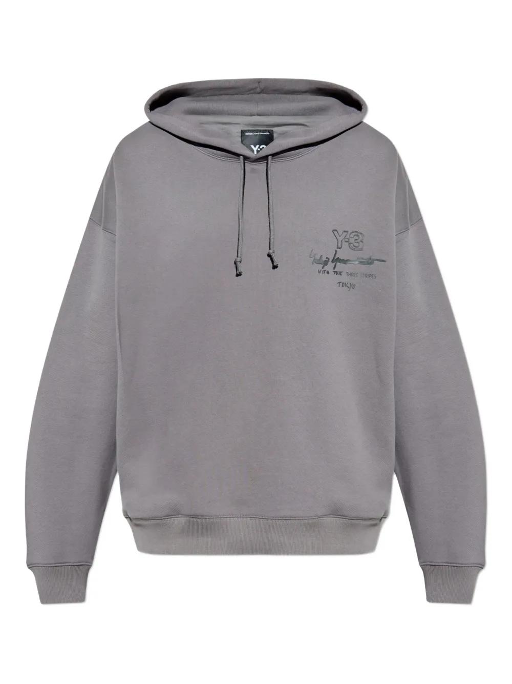 VIPセール【関税込み】 Y-3 20TH ANNIVERSARY COTTON HOODIE Adidas Y-3 Yohji Yamamoto Women's 100% Cotton Hoodie