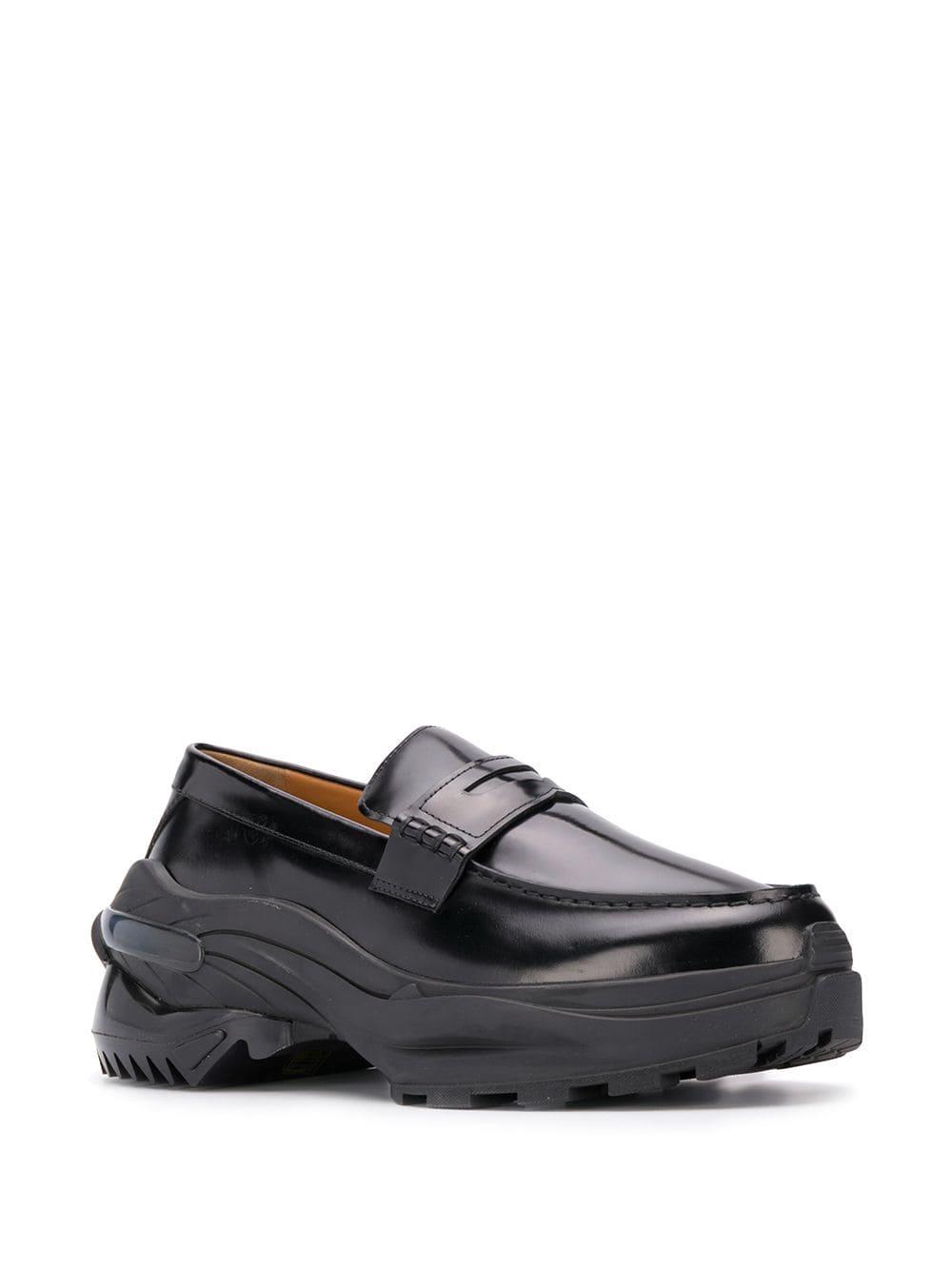 Margiela Chunky Sole Loafers in Black for Lyst