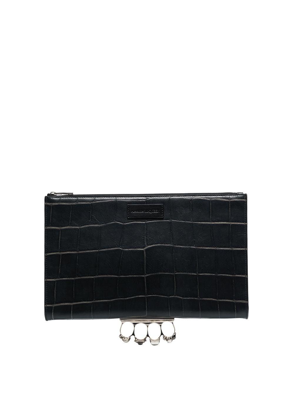 Alexander McQueen Four-ring Clutch in Black for Men - Save 41% | Lyst