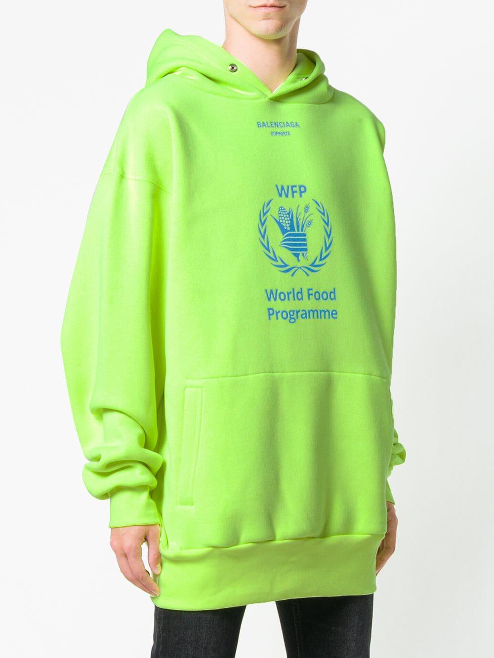 balenciaga wfp hoodie blue