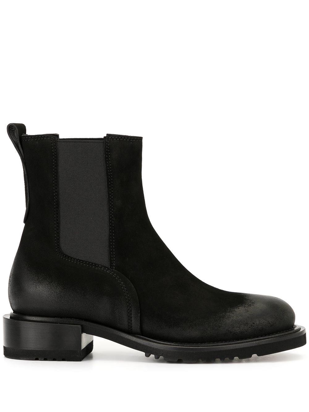 Premiata Leather Distressed Chelsea Boots in Black - Lyst