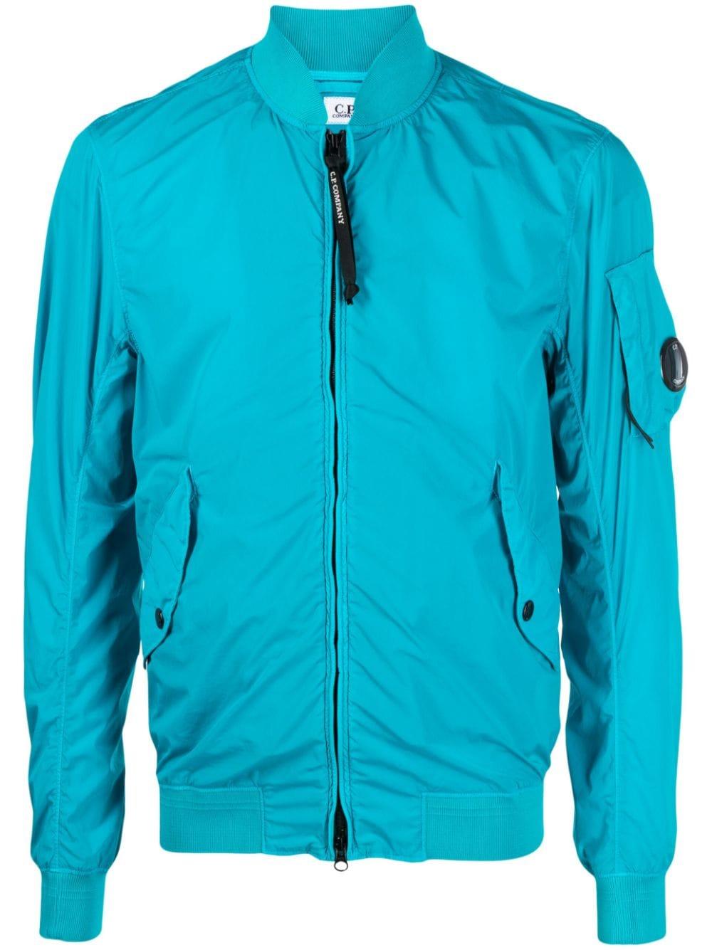 C.P. Company Zip-up Bomber Jacket in Blue for Men | Lyst