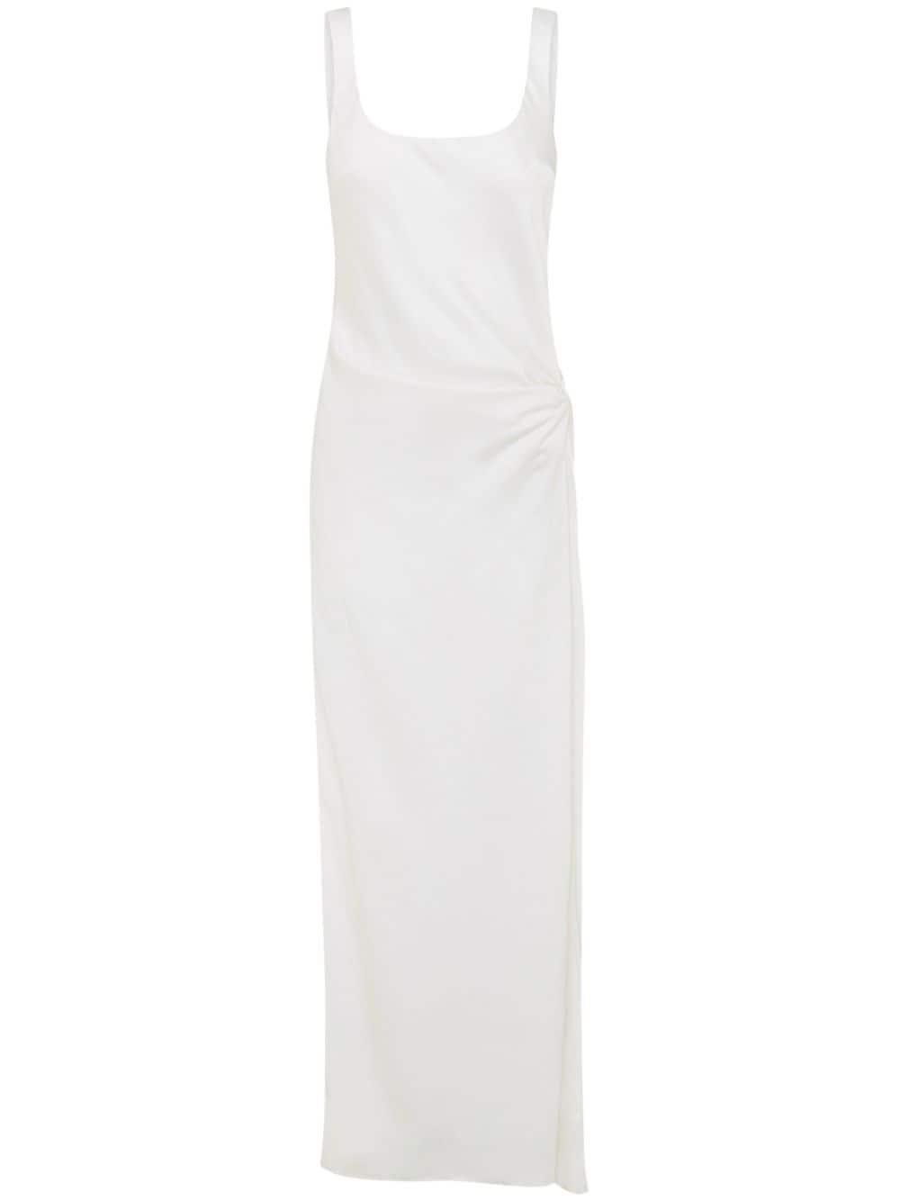 Anna Quan Etta Satin Slip Dress in White | Lyst