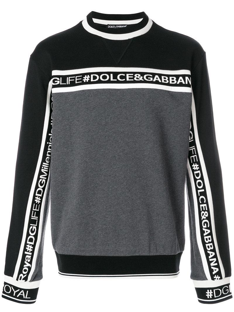 dolce and gabbana logo sweatshirt