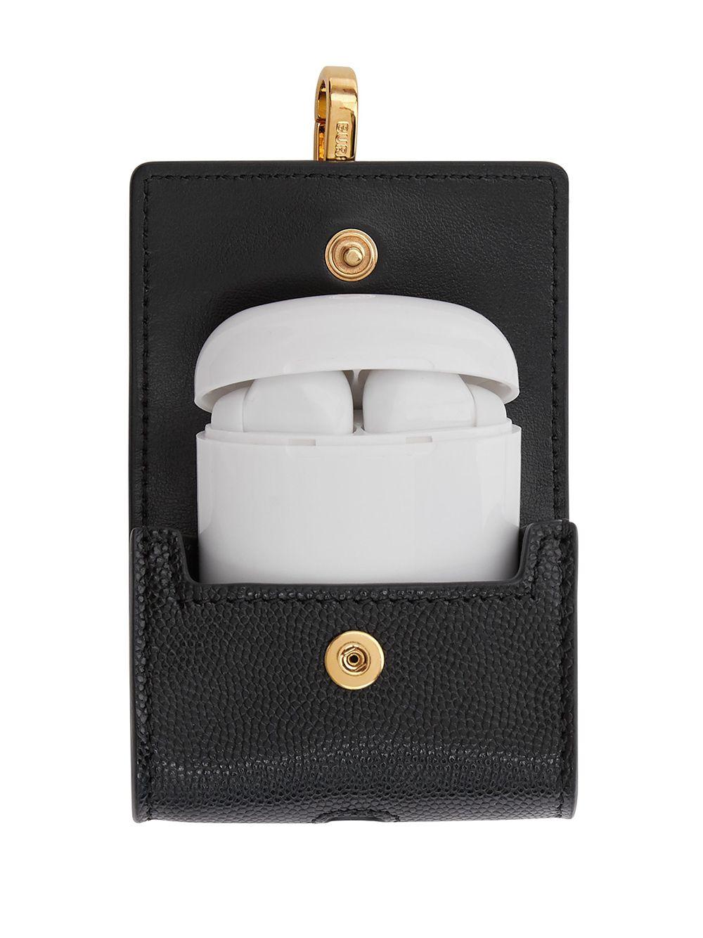Burberry Leather Airpod Pro Case in Black | Lyst