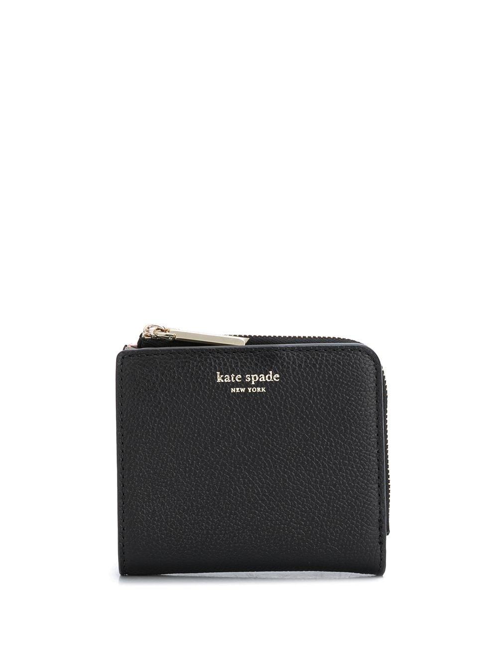 Kate Spade Leather Margaux Small Bifold Wallet in Black - Lyst