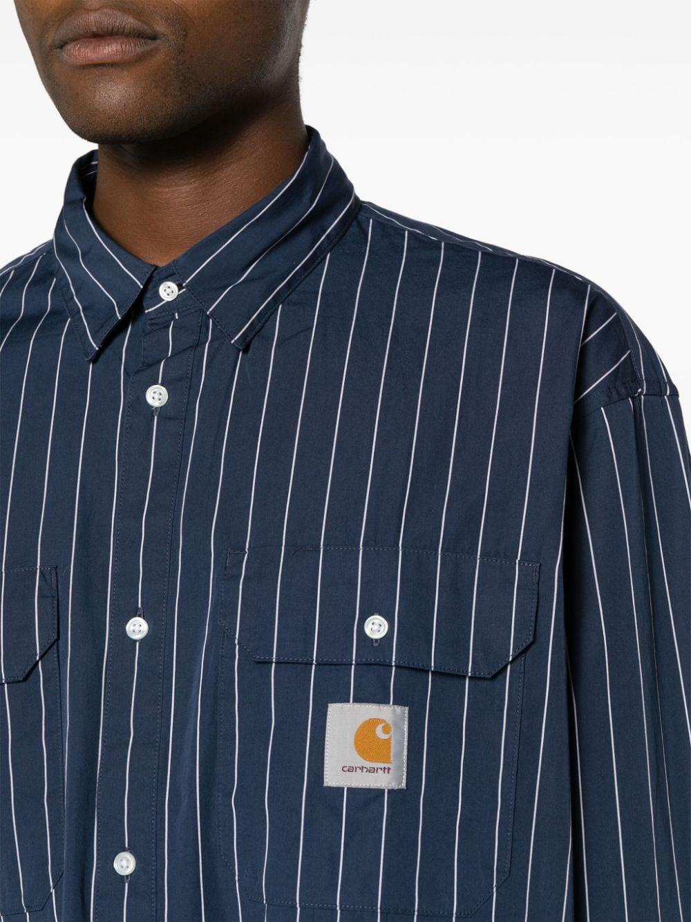 Carhartt Orlean Striped Shirt in Blue for Men Lyst