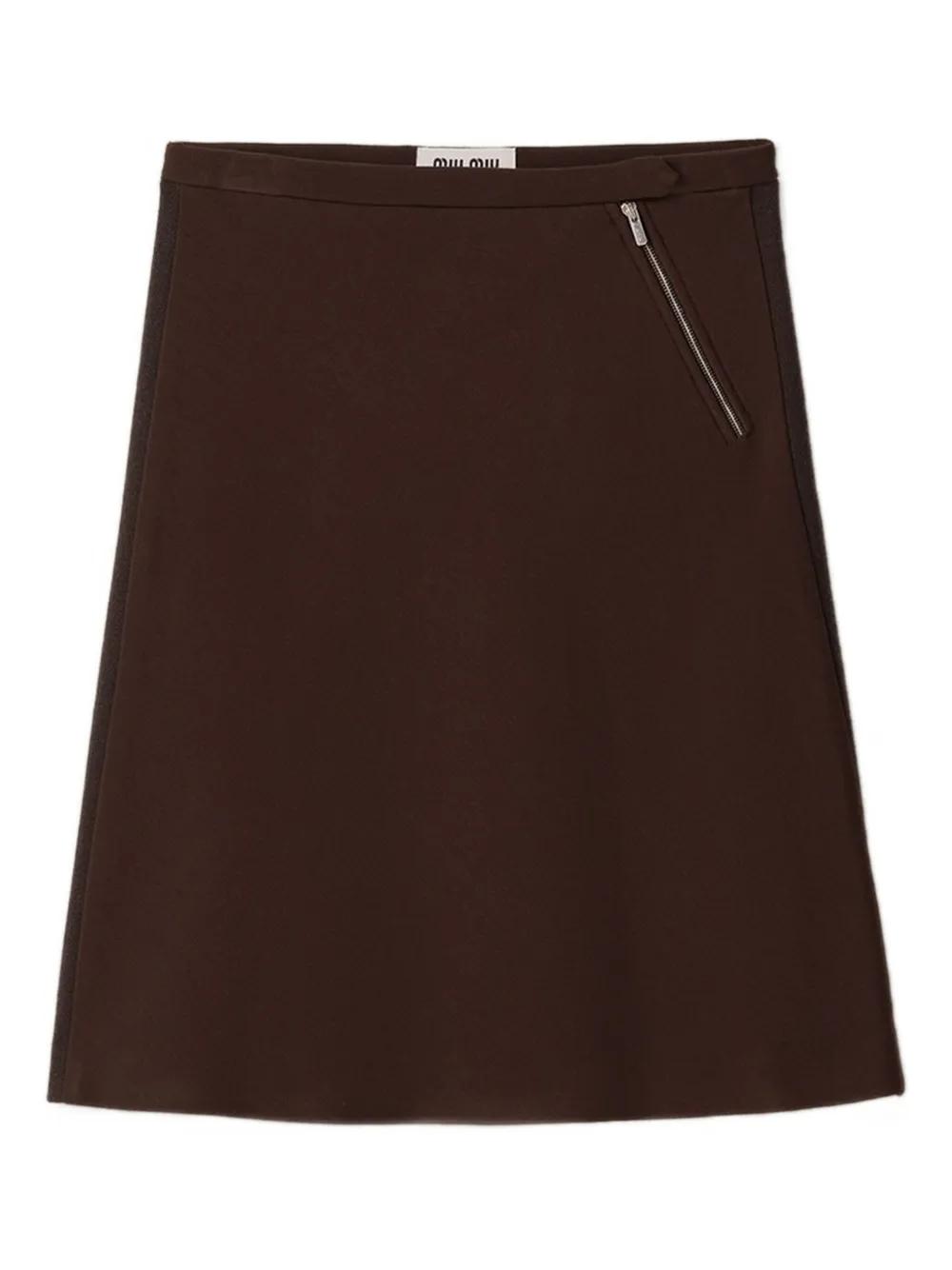 Miu Miu Skirts in Brown | Lyst