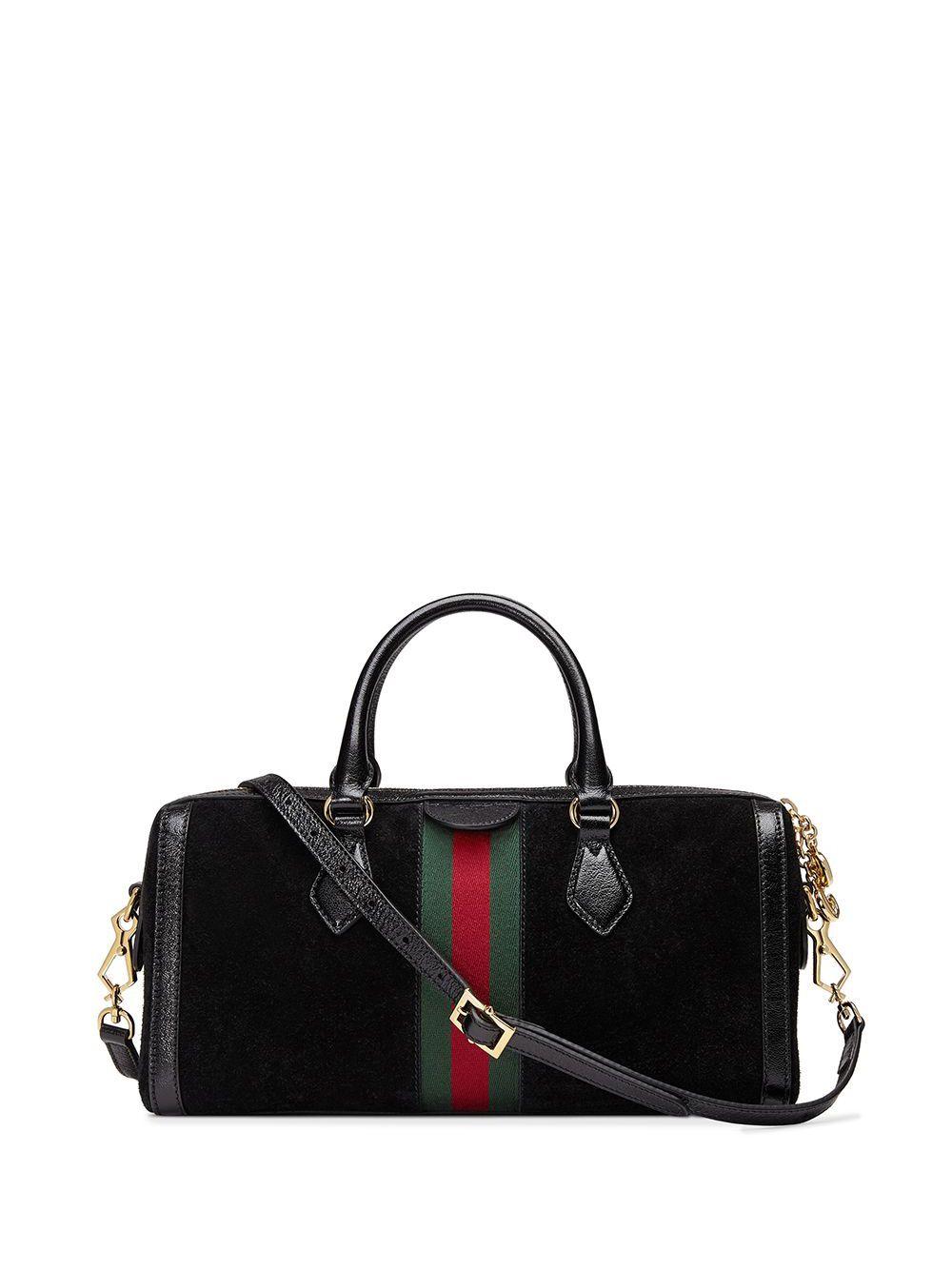 Boston leather bowling bag Gucci Black in Leather - 33427056