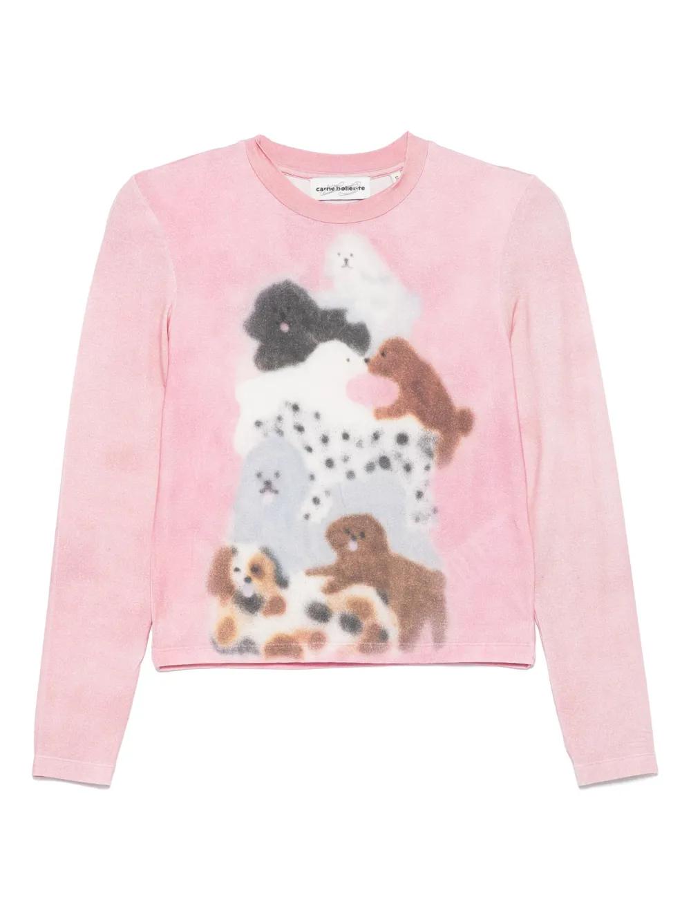 Carne Bollente Doggy Decadence T-Shirt in Pink for Men | Lyst