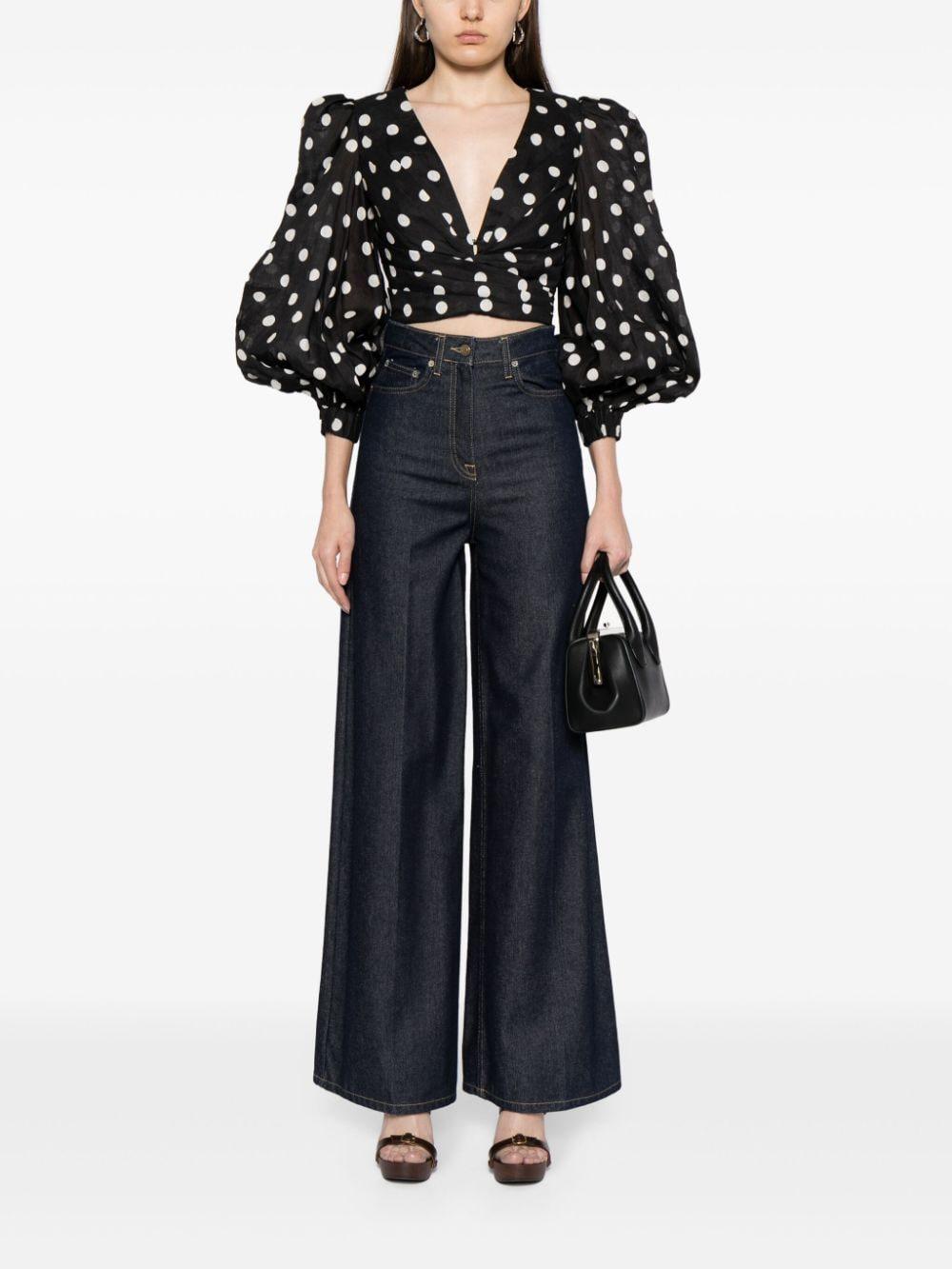 zimmermann polka dot top