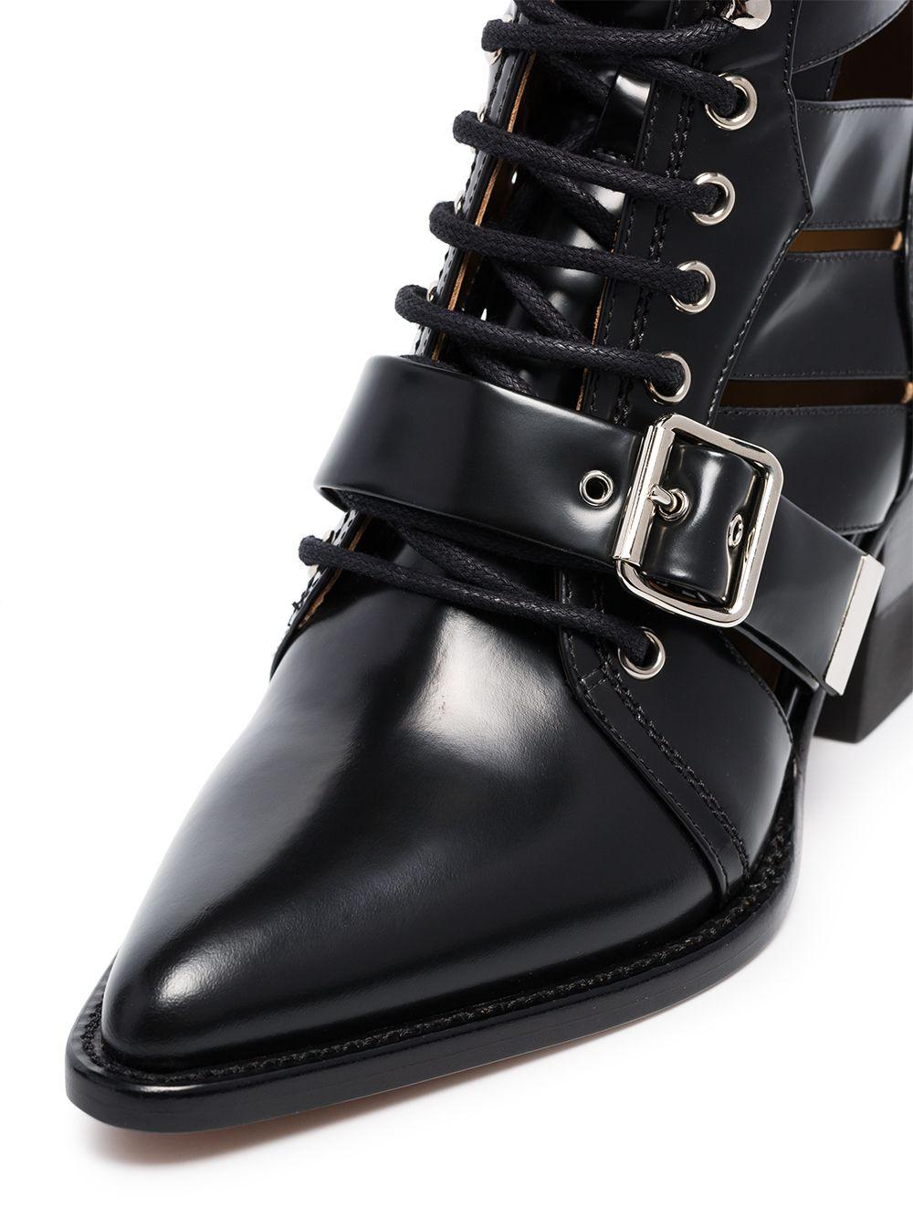 chloe buckle boots