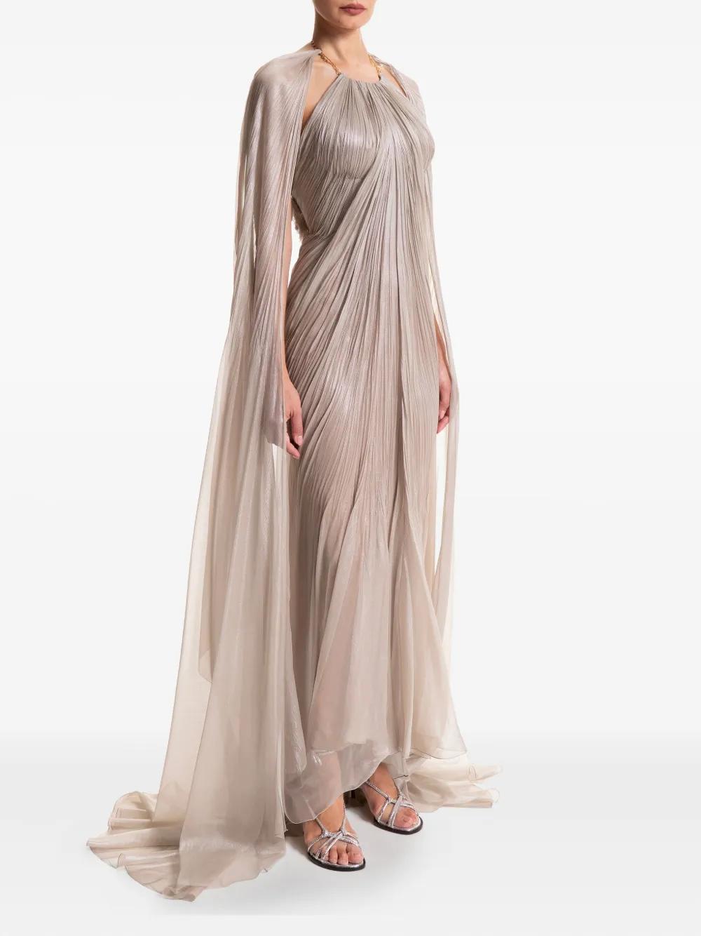 maria lucia hohan pleated dress Maria Lucia Hohan Off-shoulder Pleated Maxi Dress