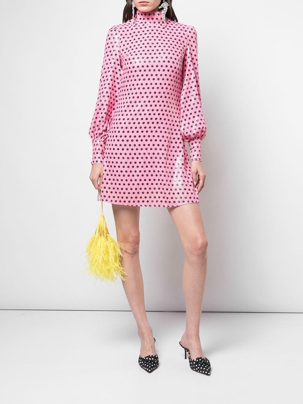Olivia Rubin Melissa Polka dot Sequin Mini Dress in Pink Lyst UK