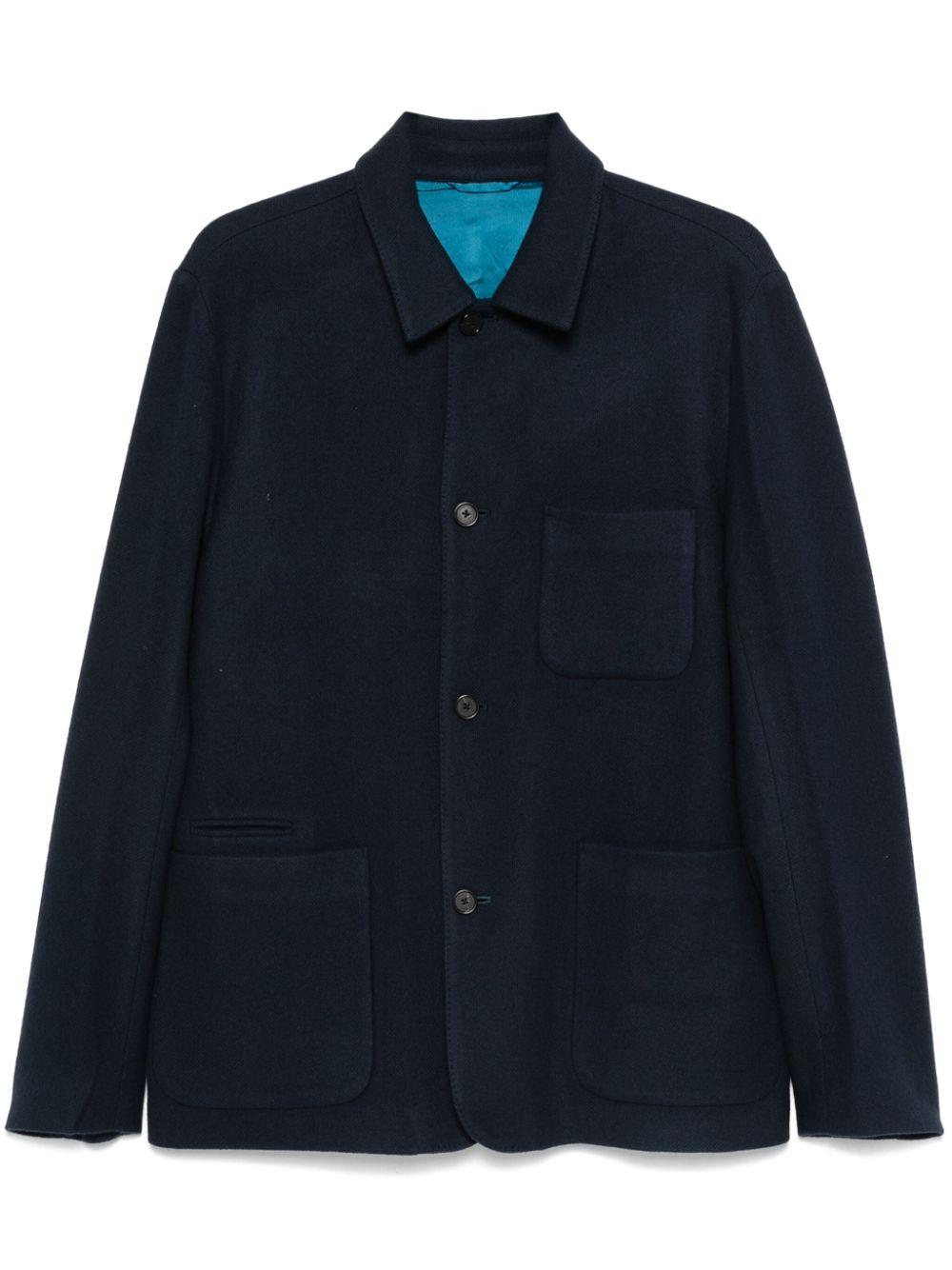 Paul Smith メンズ ブルー シャツジャケット ジャケット