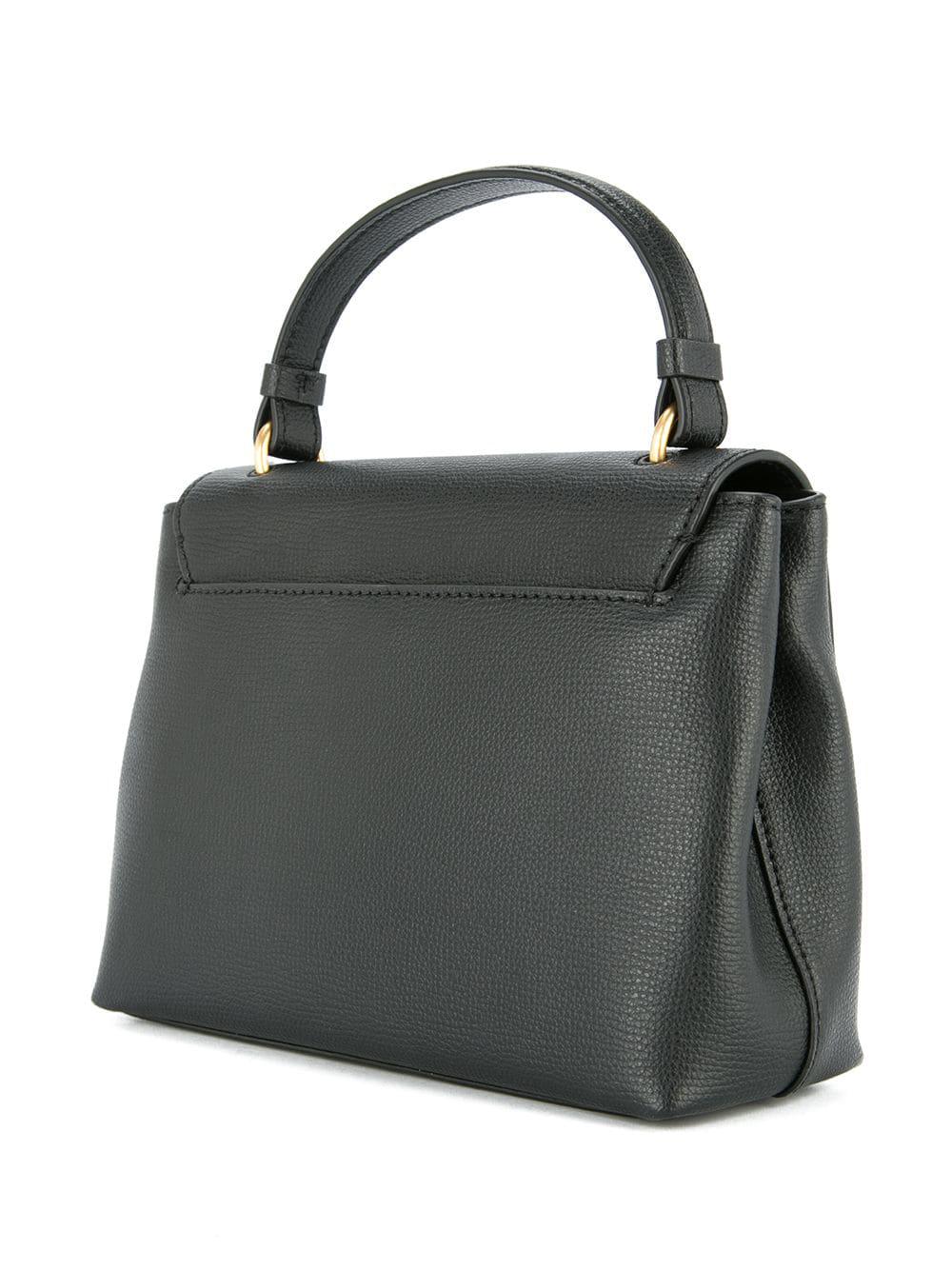 Tory Burch Leather Kira Tophandle Satchel in Black Lyst