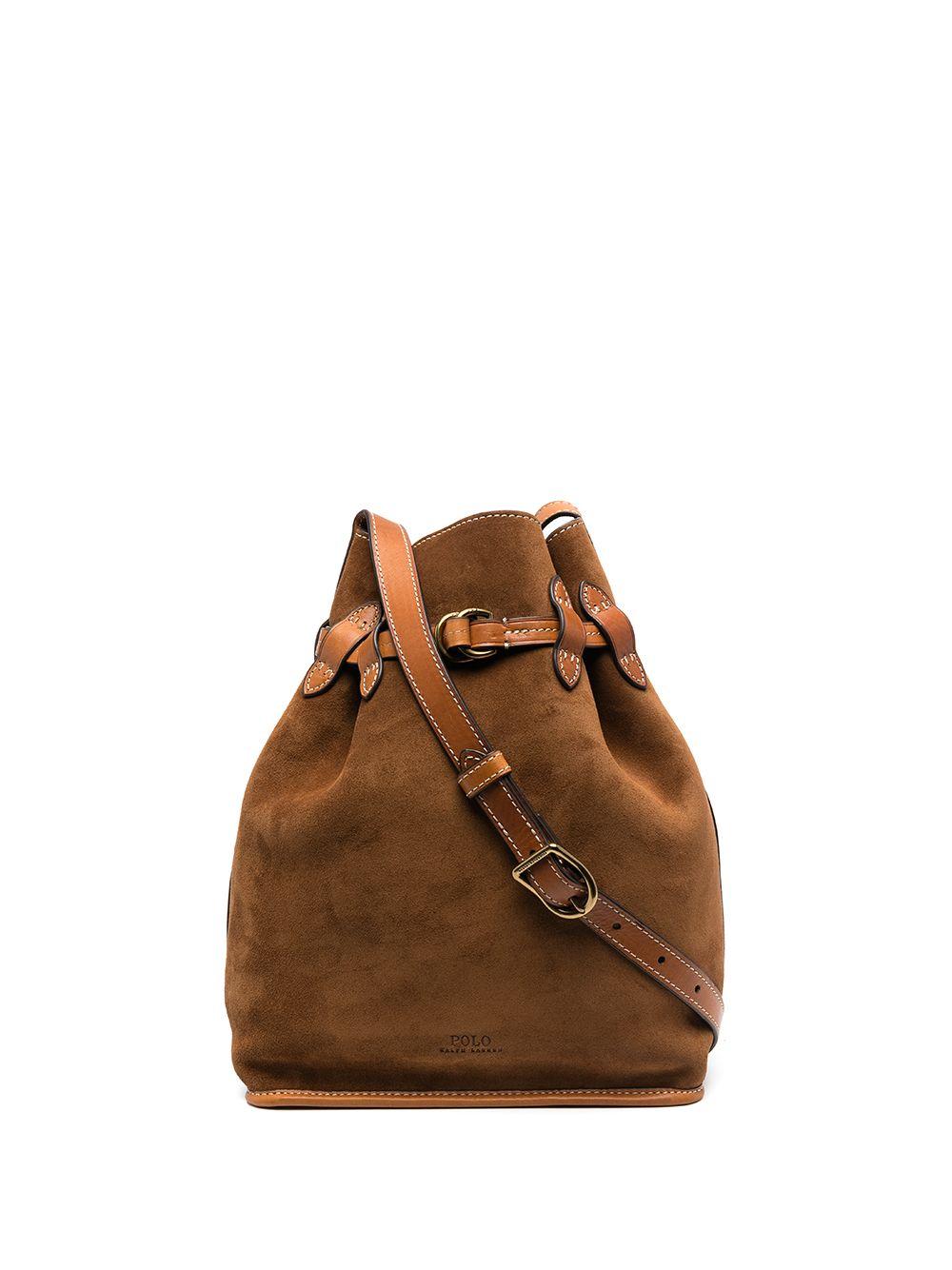 bucket bag suede