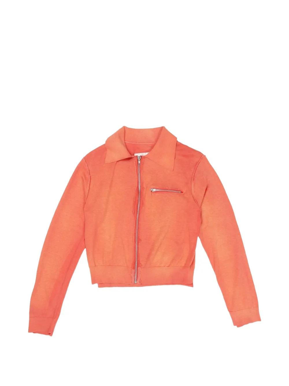 Camiel Fortgens Cardigan À Fermeture Zippée in Orange | Lyst