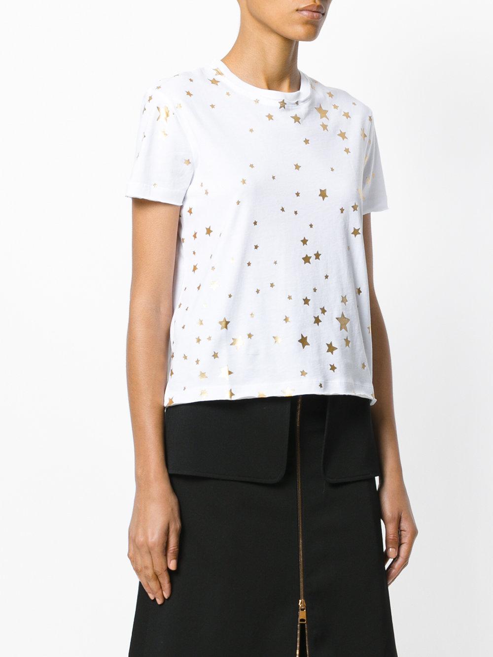 Lyst - Red Valentino Star Print T-shirt in White