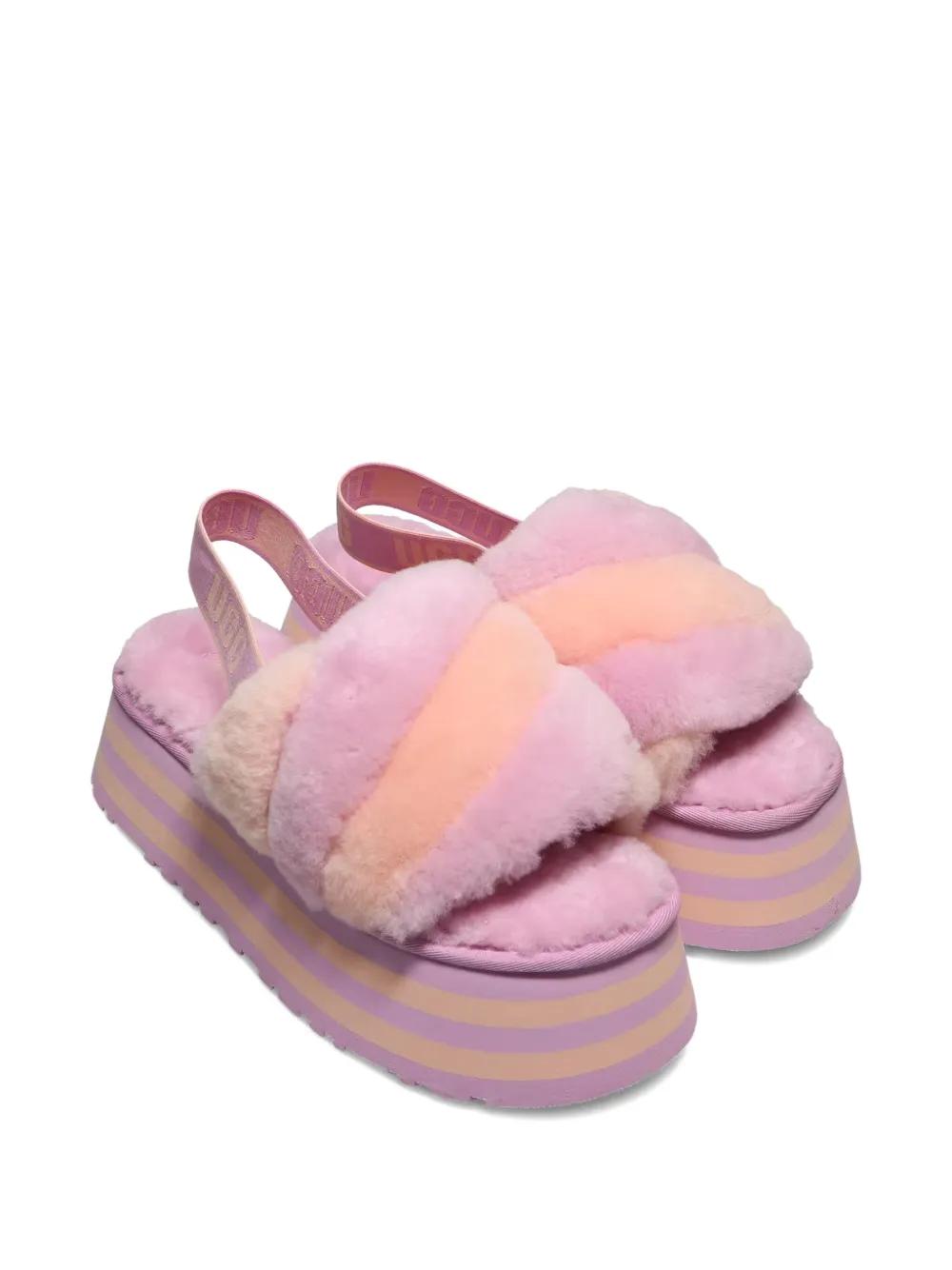 UGG Disco Stripe Slides in Pink | Lyst