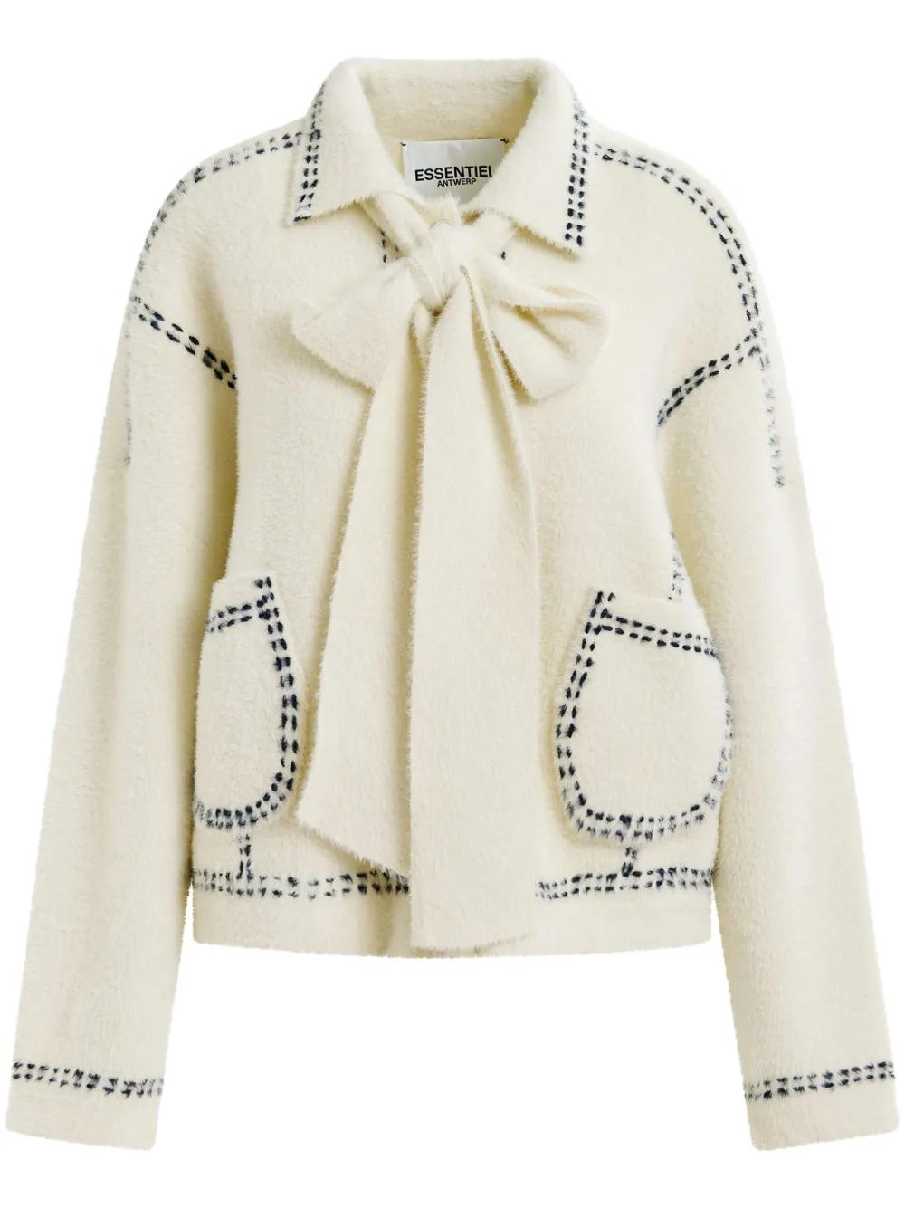 注目ショップ・ブランドのギフト カーディガン Hoops Antwerp Essentiel ナチュラル Lyst | トップス