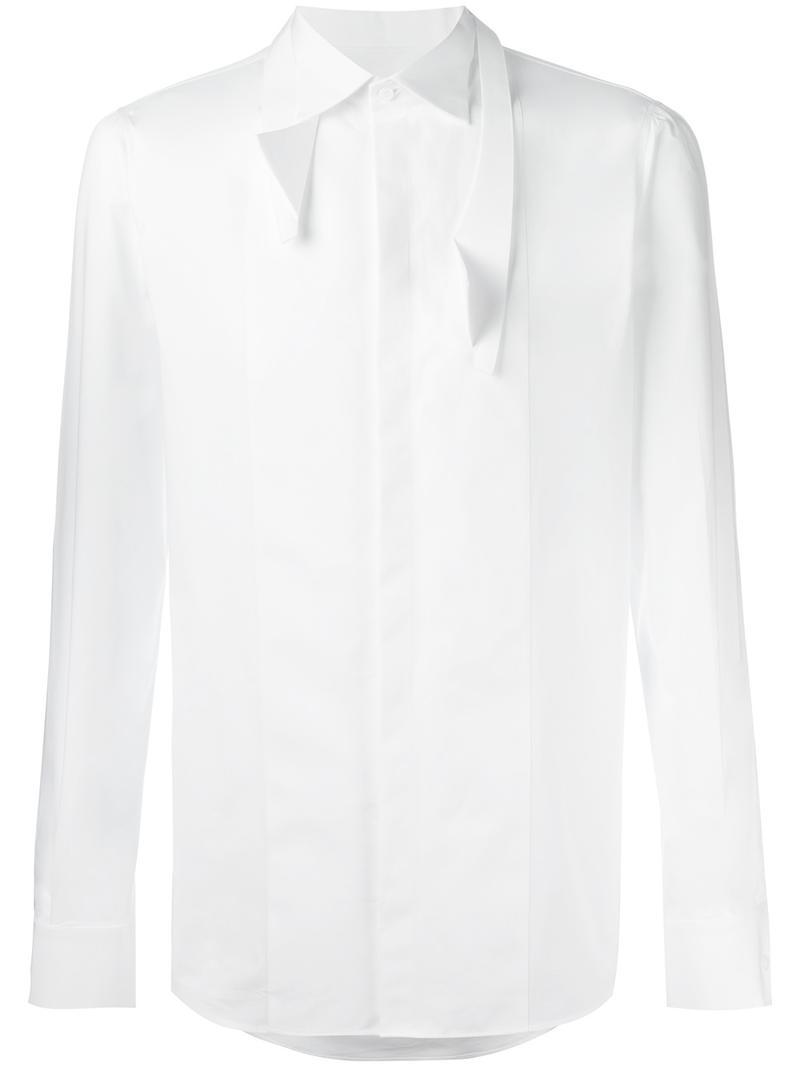 DSquared² Cotton Angular Pointed Collar Shirt in White for Men - Lyst