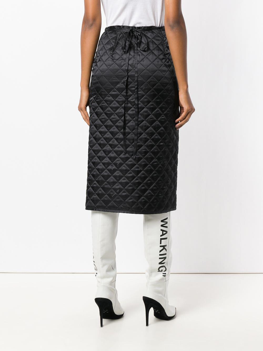 o Virgil Abloh Quilted Midi Skirt 