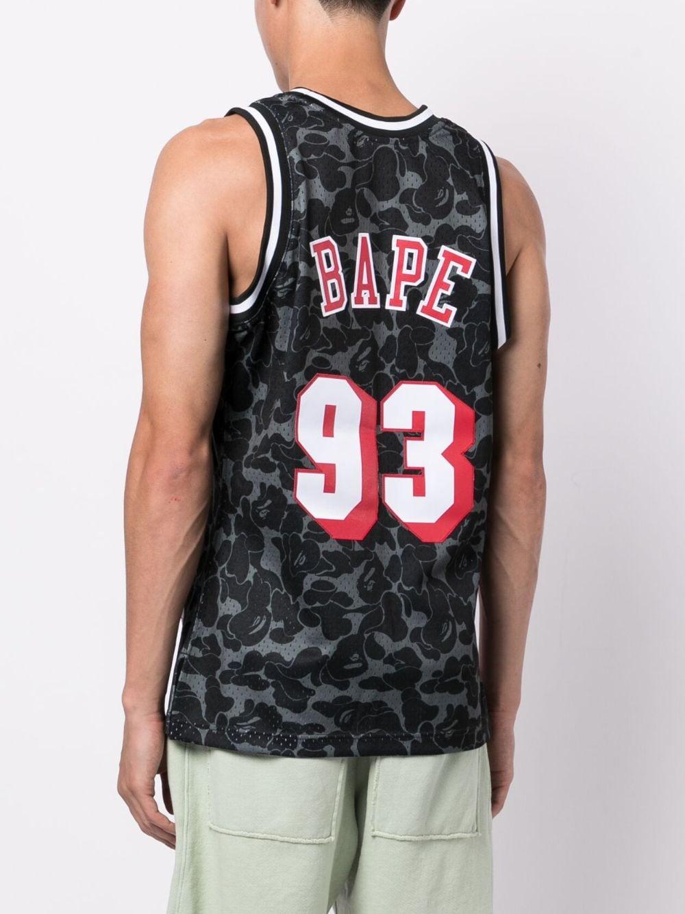 Bape x Mitchell & Ness Miami Heat Shorts Black