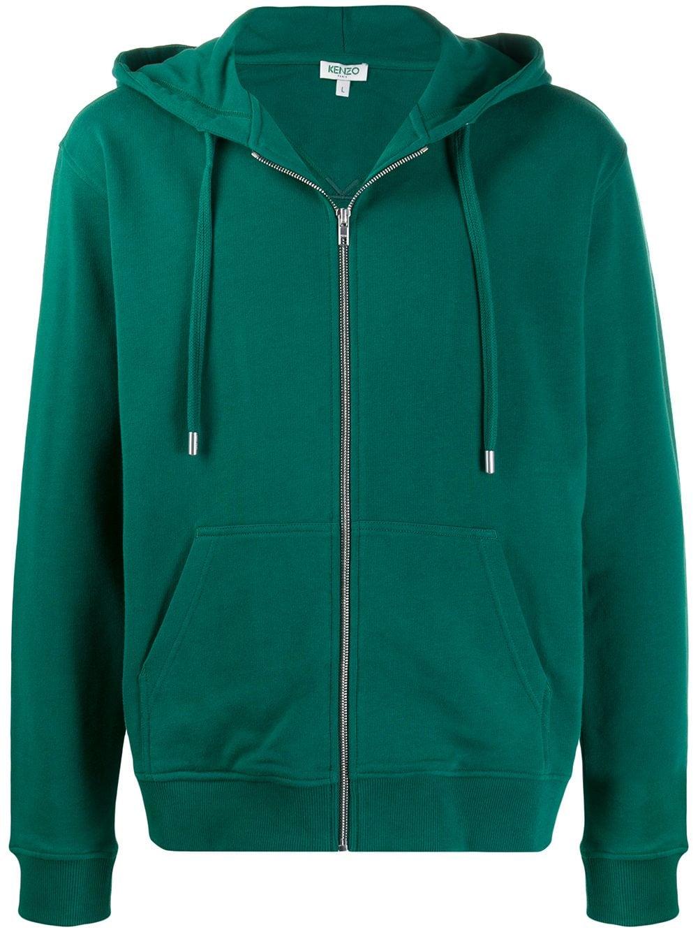 KENZO Zip-up Sweatshirt in Green for Men - Lyst